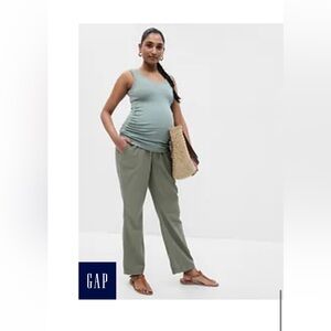 Maternity full panel twill pants